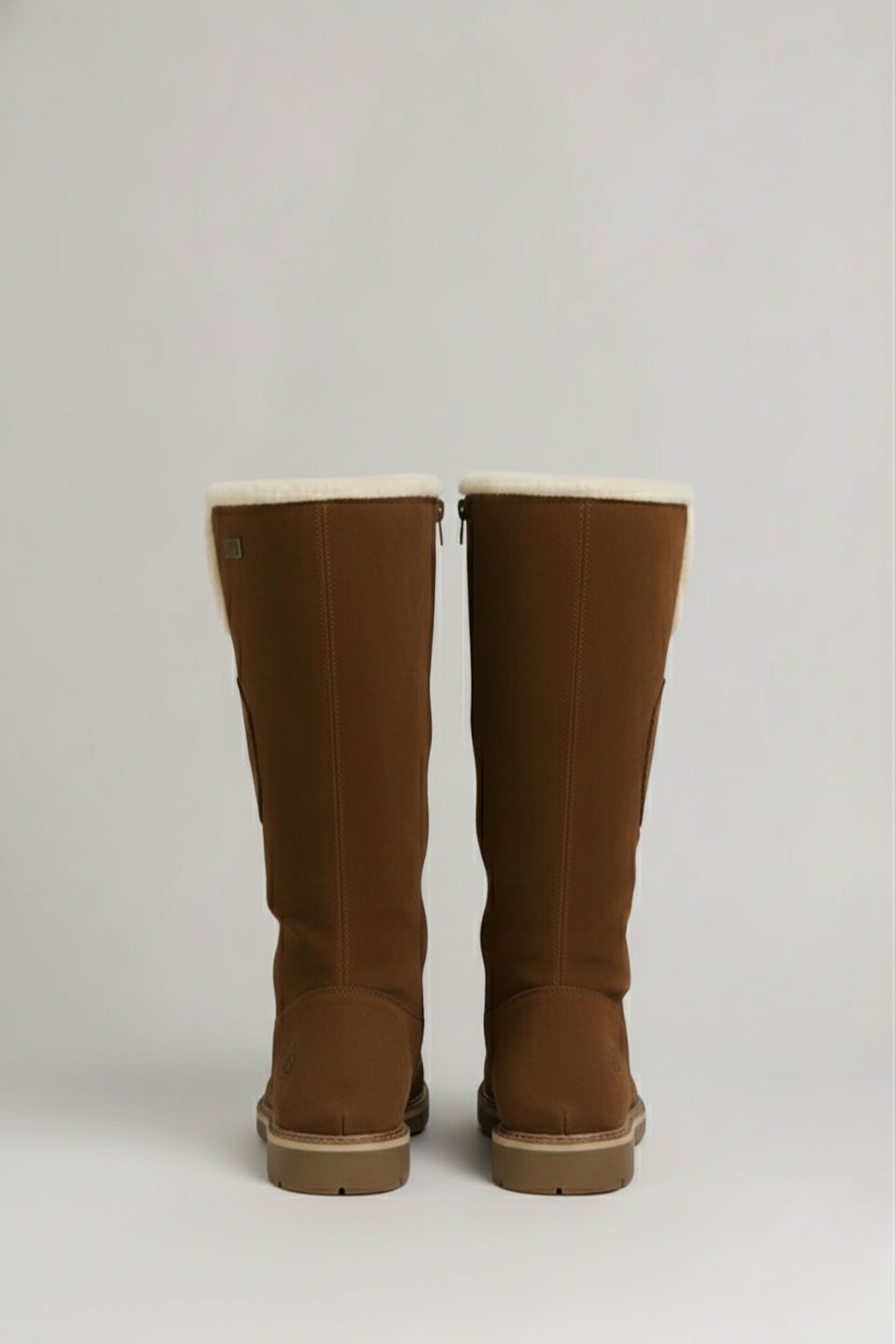 Clara | Damen-Winterstiefel in Wildlederoptik